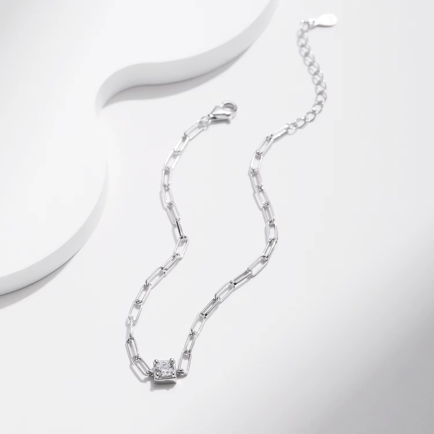 Clear D Color Moissanite Bracelet 0.3 Carat Lab Diamond 925 Sterling Silver Elegant Bracelet for Women Fine Jewelry